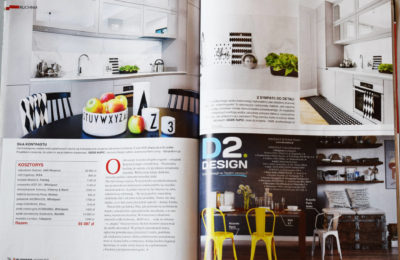 Publikacja w czasopismi branżowym - meble kuchenne Gabriel - SAS Wnętrza i Kuchnie.