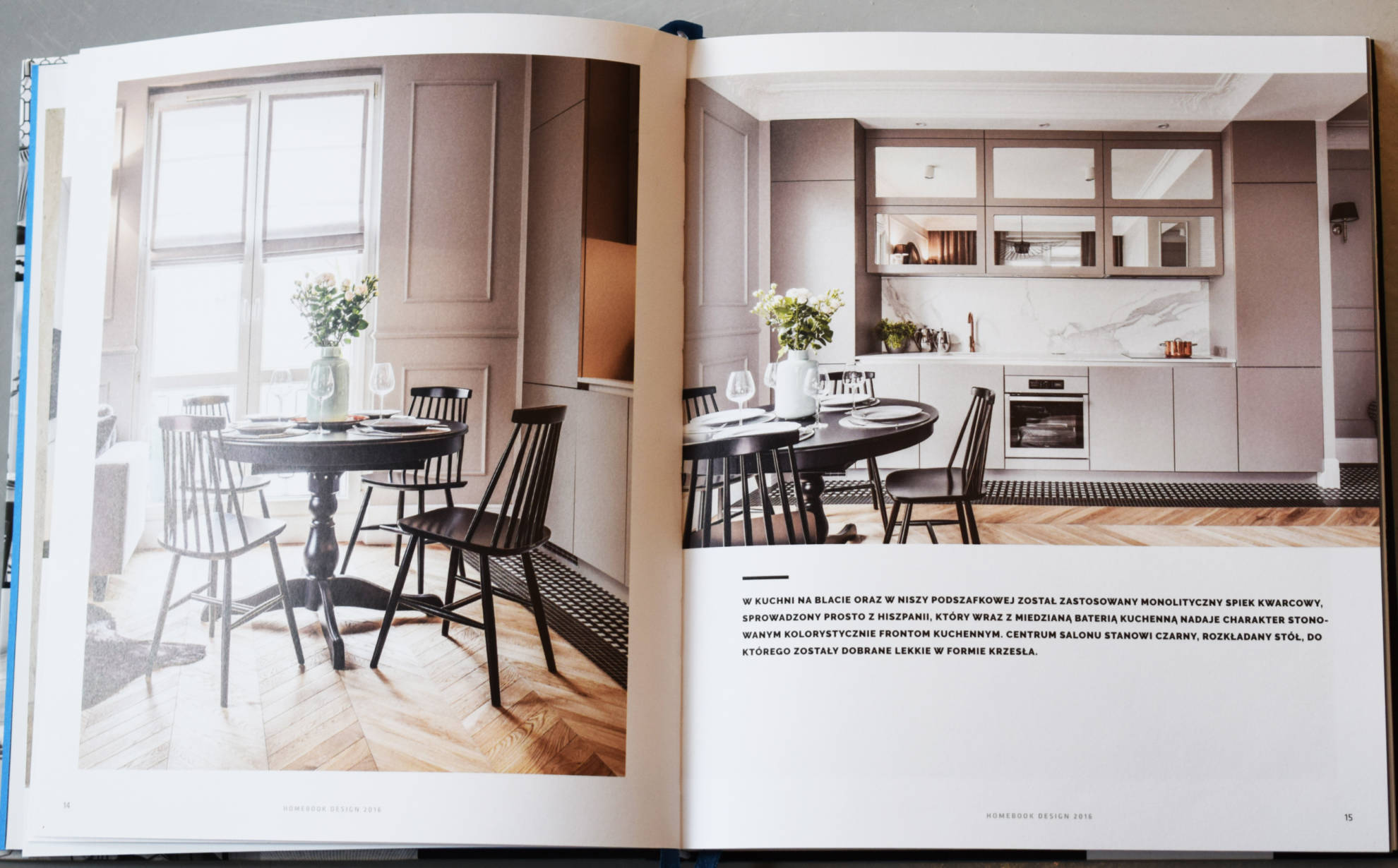 Publikacja aranżacji mieszkania w kamienicy w czasopismie branżowym - SAS Wnętrza i Kuchnie.
