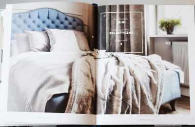 Aranżacja sypialni - publikacja w czasopiśmie wnętrzarskim